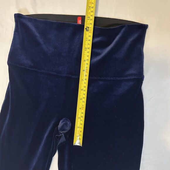 Spanx Velvet Leggings High Waisted Navy Blue - Size XL - Picture 7 of 12